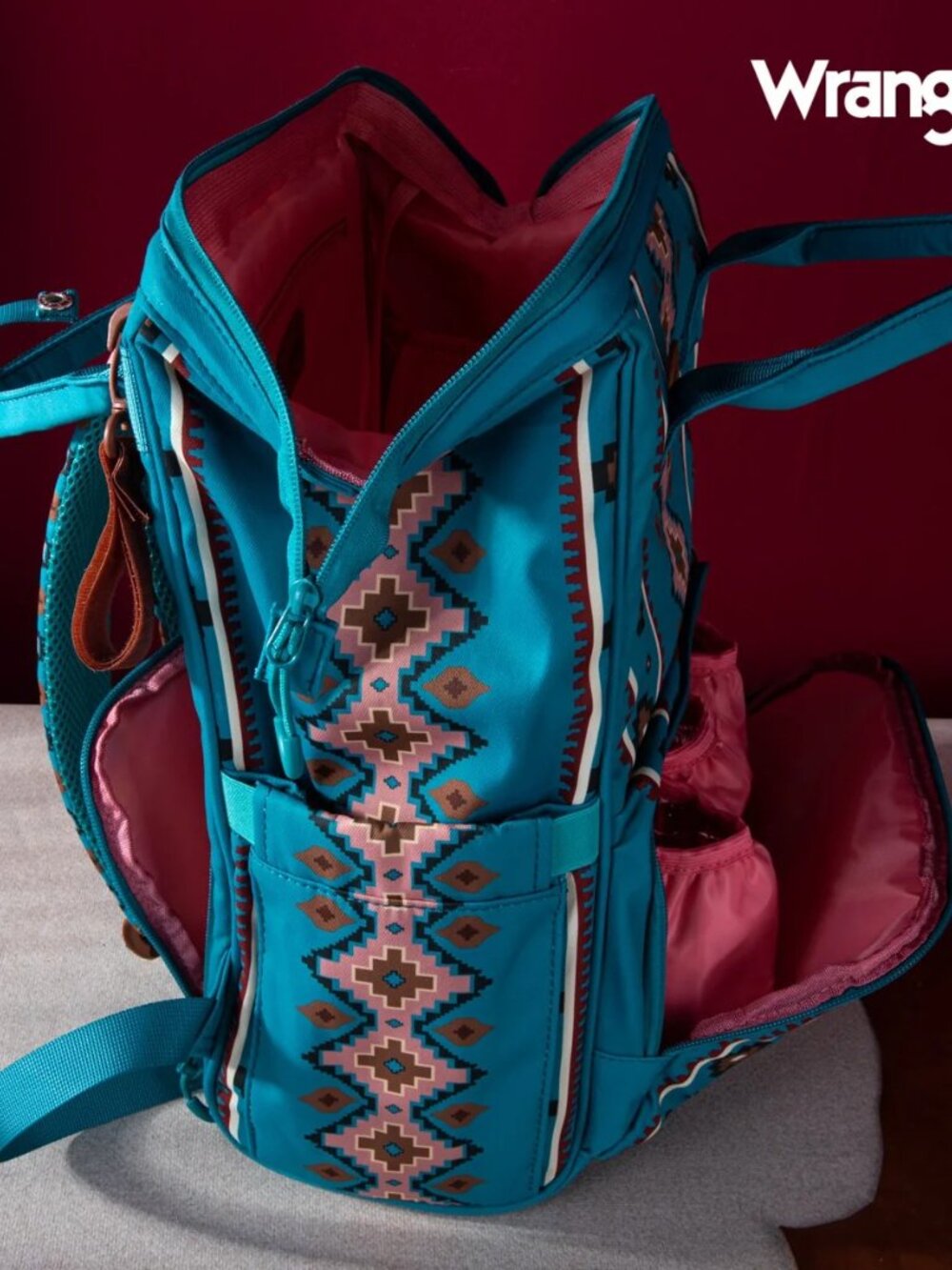Wrangler Aztec Printed Callie Backpack - Turquoise - Picture 4 of 7